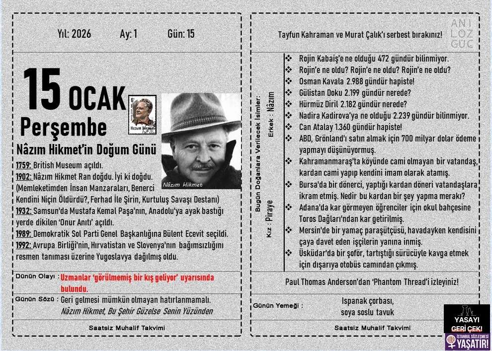 Nâzım Hikmet'in Doğum Günü 1